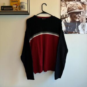 Black and red sweater