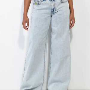 A.Lab Ashlee Extra Baggy Blue Wash Denim Jeans